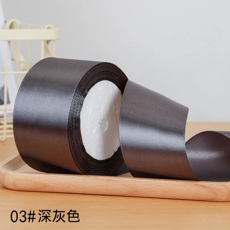 22meters/roll 5cm Silk Satin Ribbons Crafts Bow Handmade DIY Gift Packaging Wrap Party Wedding Decorative Clothing Accessories