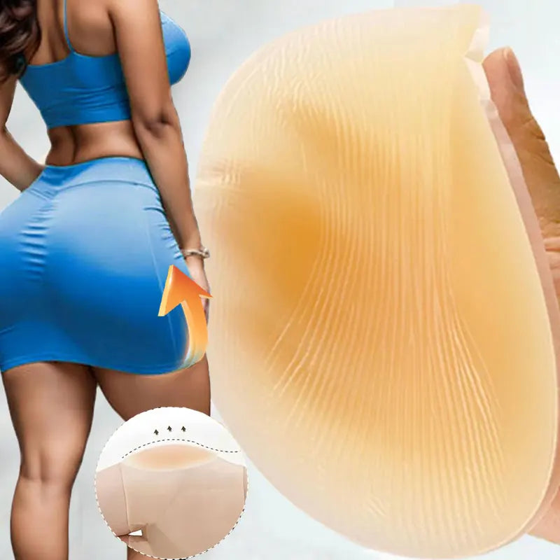 1PCS Silicone Hip Sticker False Hip Width Pad Non-marking Hip Simulation Self-adhesive To Improve The Depression on Both Sides