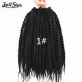 Full Star Box Braids Synthetic Hair 12" 18" 22" Crochet Braids Style Black Burgundy Brown for Africa America Women Crochet Hair