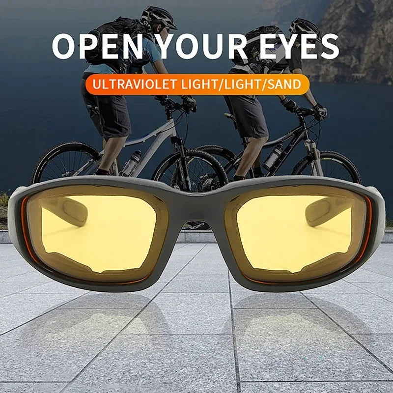 Outdoor Cycling Glasses , Skiing Glasses, Cs Tactical Sunglasses, Sports Sponge Sunglasses Effectively Block
