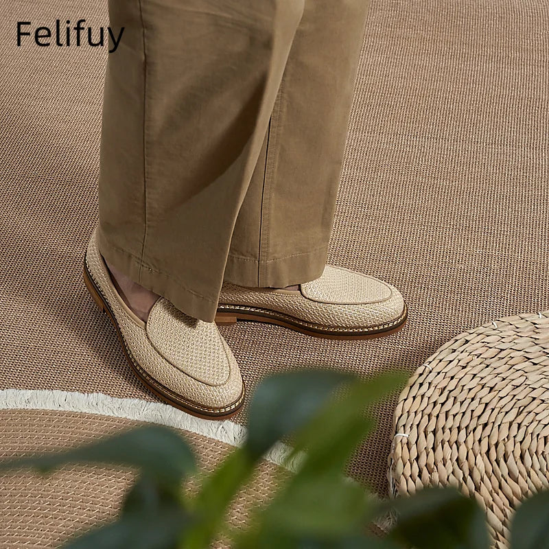 British Style Men Cow Suede Leather Loafers Classic Outdoor Walking Shoes Fashion Genuine Leather Slip-on Flats Soft Man Loafers