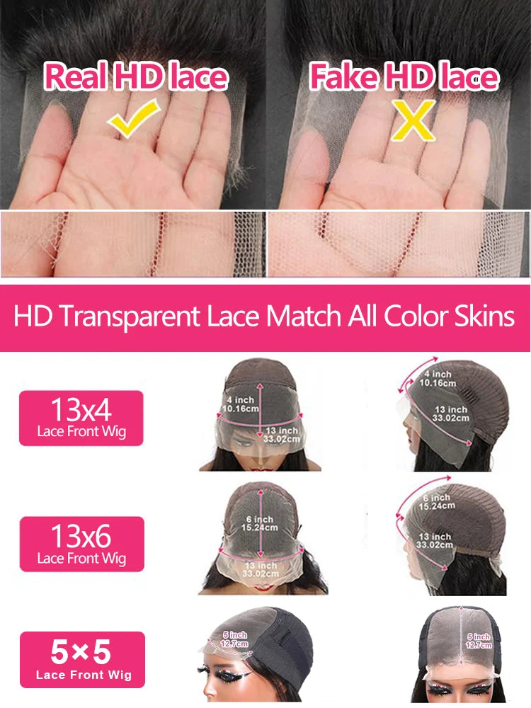 Straight Hd Transparent 13x6 Lace Frontal Wig Brazilian 30 40 Inch 13x4 Lace Front Human Hair Wigs 200 Density For Black Women
