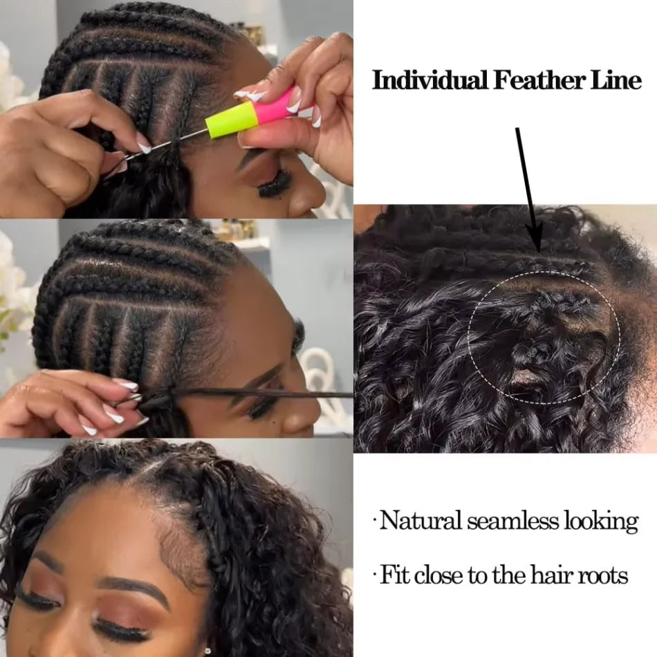 Deep Wave Crochet Human Hair Brazilian 12A Small Spirals Burmese Curly Bundles Virgin Feather Kinky Curly Hair Extension