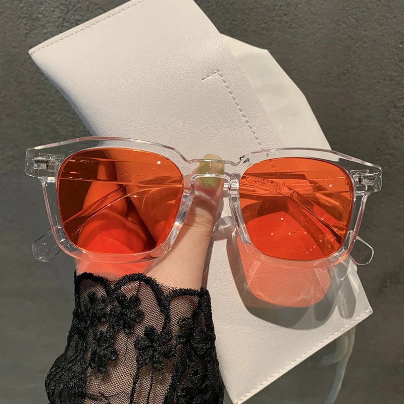 New Vintage Square Sunglasses Women Men Luxury Brand Small Round Sun Glasses Female Small Eyewear Oculos De Sol for Male Female