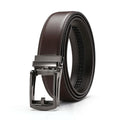 Men's Leather Belts Fashion Automatic Buckle Cowskin Male Belts Luxury Designer Black Brown 3.5cm