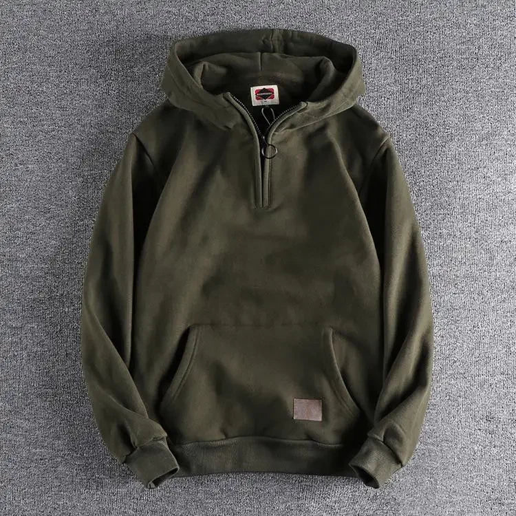 Loose Male Hoodie Solid Autumn Emo Luxury Designer Aesthetic Simple Y2k Vintage Men's Hooded Sweatshirt High Quality Cotton Warm