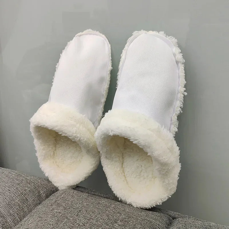 New Winter Warm Ankle Sock Plush Liner Shoes Charm Insoles Shoe Charms Thicken Plush Insole for Women Men Shoe Covers Removable