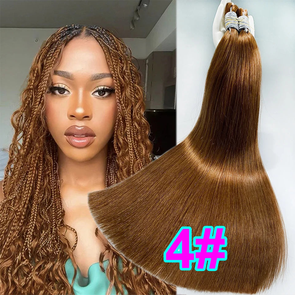 613 Striaght Human Hair No Weft 100% Virgin Bundles Highlight Original Bulk Extensions Russian Natural Unprocessed Blonde hair
