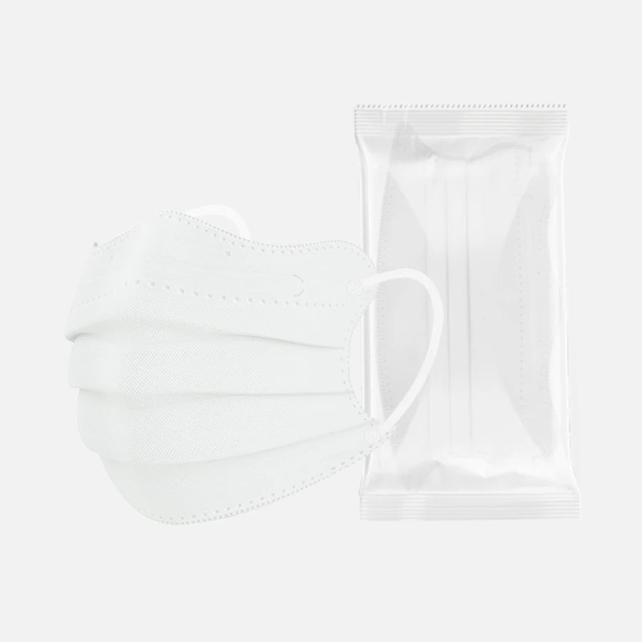 1-100pcs Disposable Face Mask Individually Wrapped 3 Layer Morandi Color Protective Anti Dust Face Cover Fashion Shape Design M