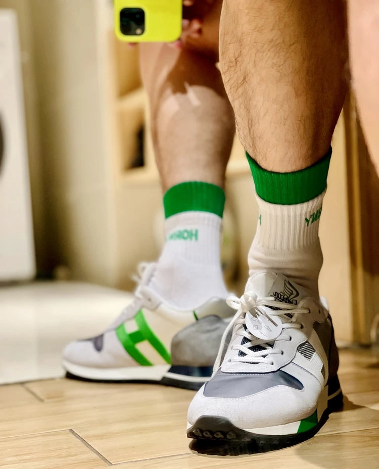 Socks Men Calcetines Hombre Basketball Socks Meias Masculina Casual Fashion Cotton Sock Sweat Sport Middle Tube Letter Socks