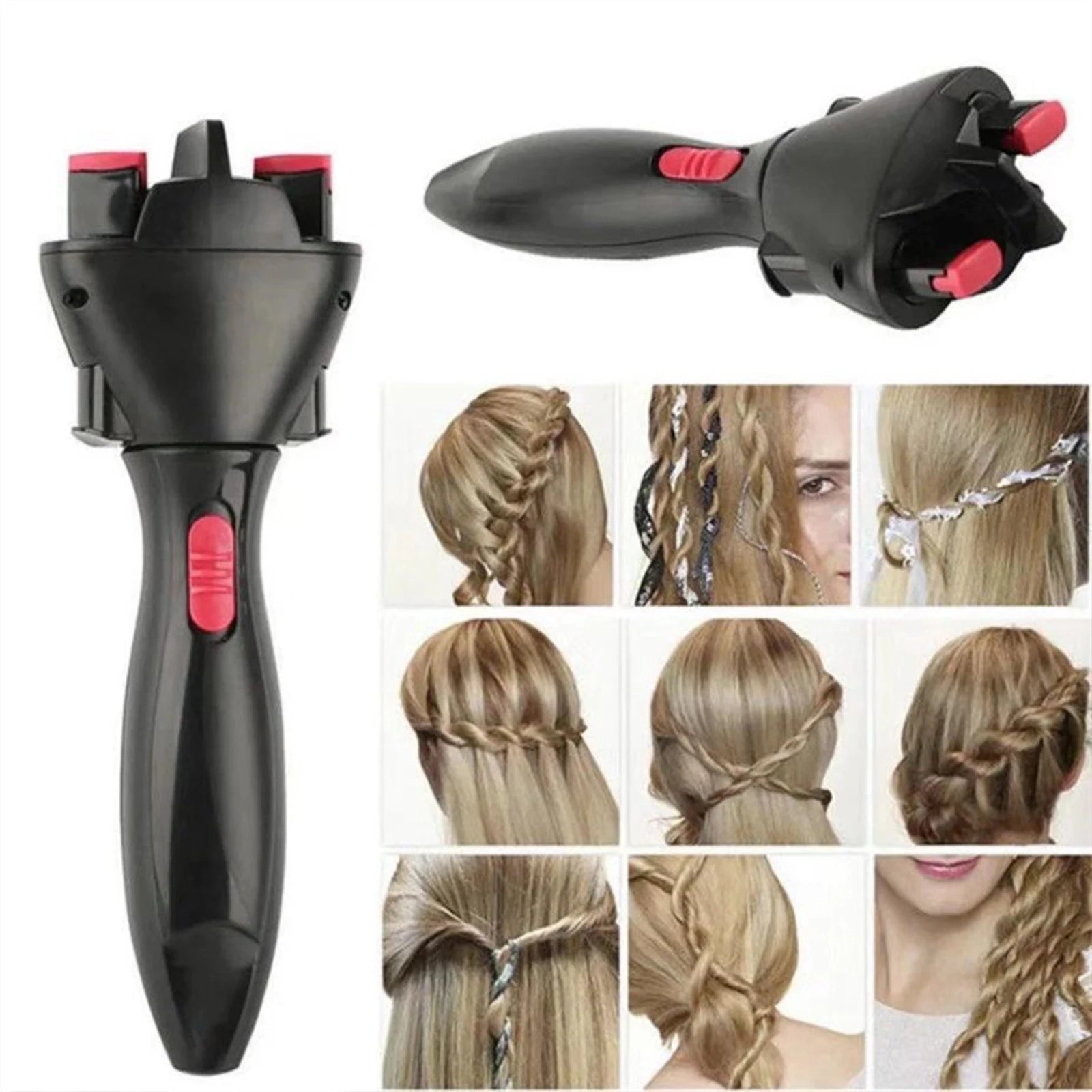 Electric Hair Braider DIY Automatic Hair Braider Portable USB Power Supply Hair Twister Machine 2 Gear Adjustment Hair Styling