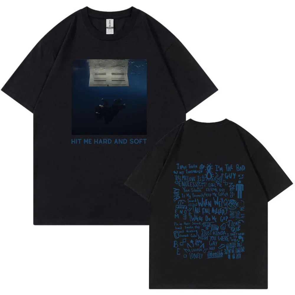 Hit Me Hard and Soft 2024 Tour T Shirt Men Women Fashion Hip Hop T Shirts 100% Cotton Loose Short Sleeve T-shirts Fans Gift Tops