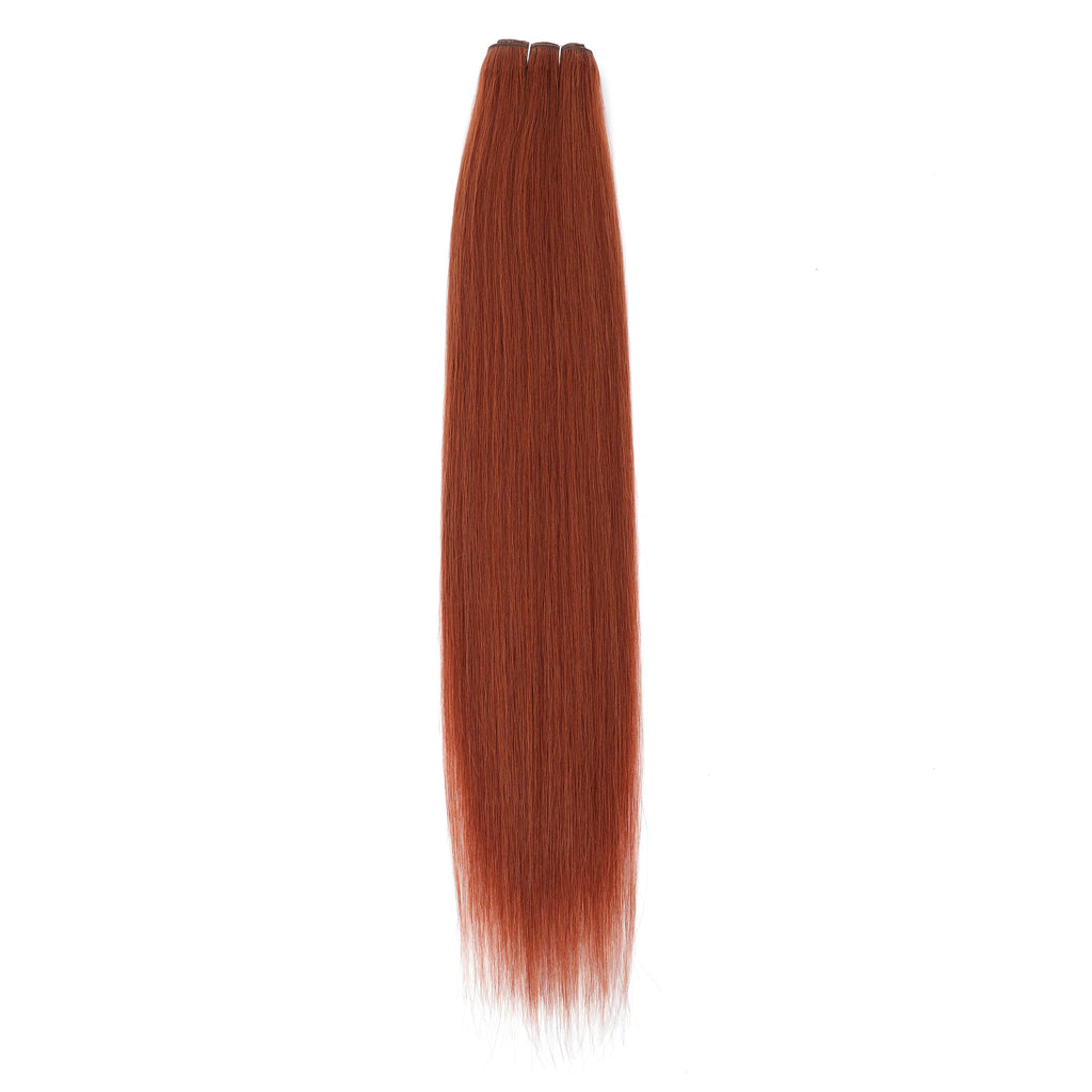 24-32 Inch Bio Protein Straight Hair Bundles Synthetic High Temperature 150g 200g Ombre Brown M888 Orange Soft Hair Weaving