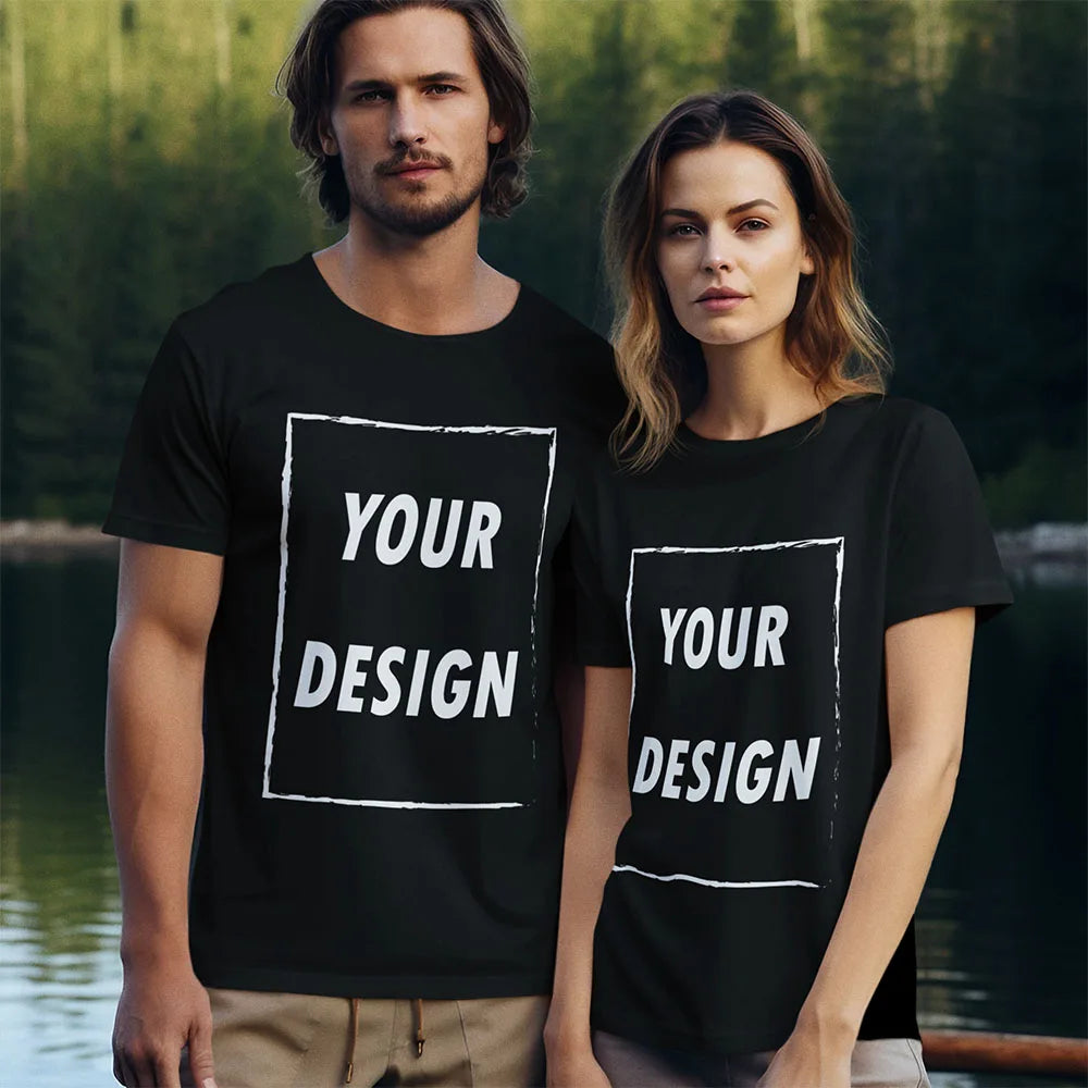 Free Shipping From US Customizable Male Female Short Sleeve