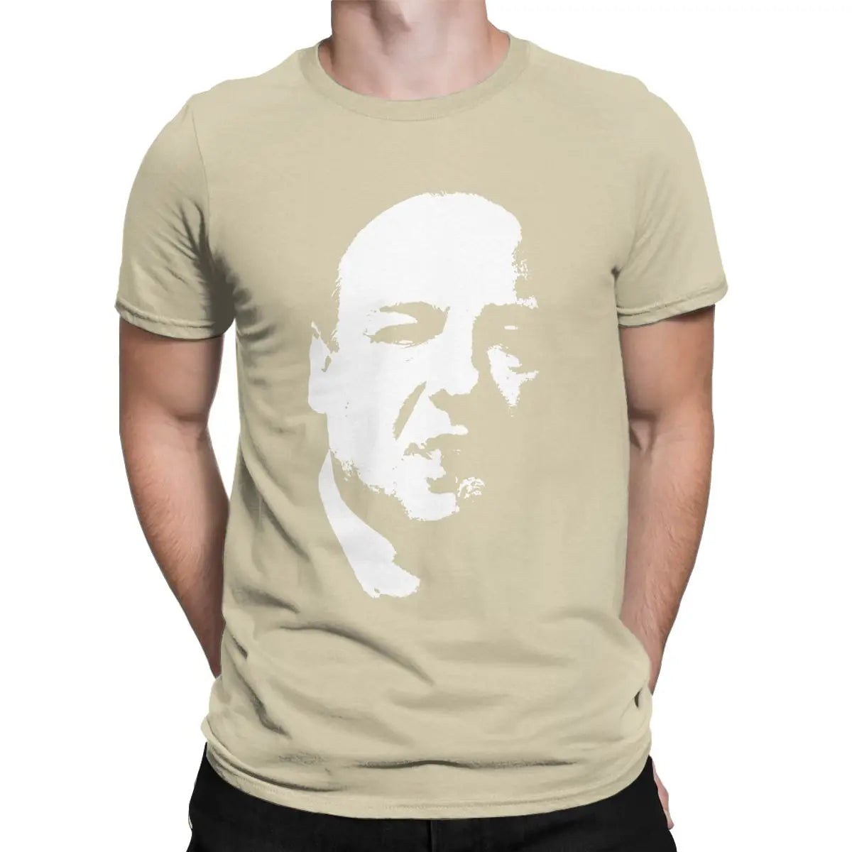 Tony Soprano The Sopranos T-Shirts for Men Funny 100% Cotton Tee Shirt Round Neck Short Sleeve T Shirt Birthday Gift Clothing