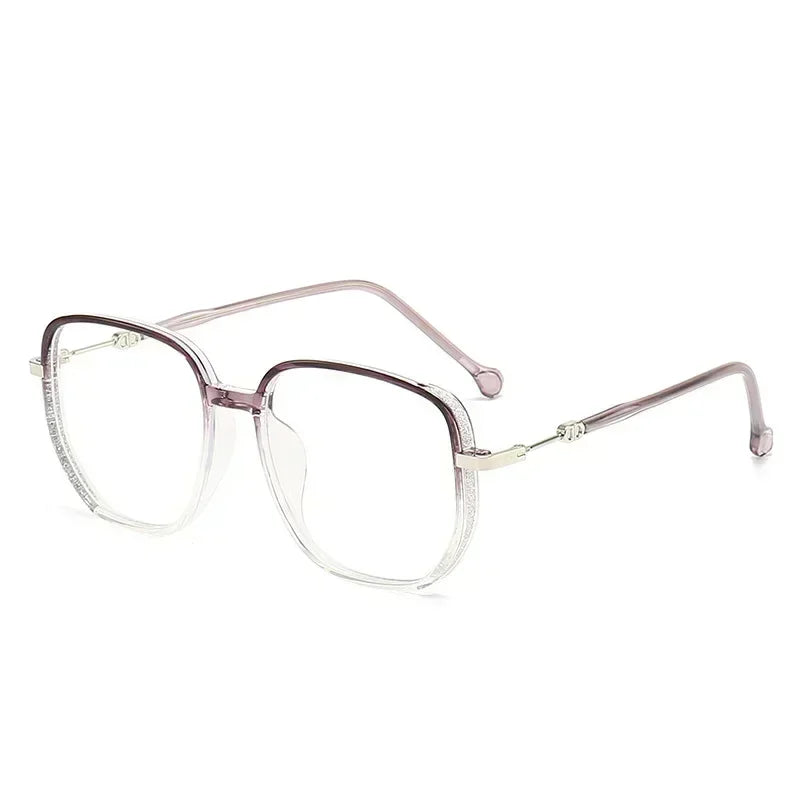 Vintage Square Metal Glitter Frame Reading Glasses Gafas Women Fashion Optical Eyewear Anti-blue Light Presbyopia Eyeglasses