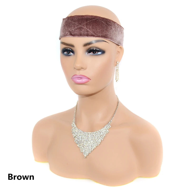 No-Slip Velvet Wig Grip Band for Lace Front Women's Stylish Hair Accessory Comfortable Headbands to Secure Your Wig
