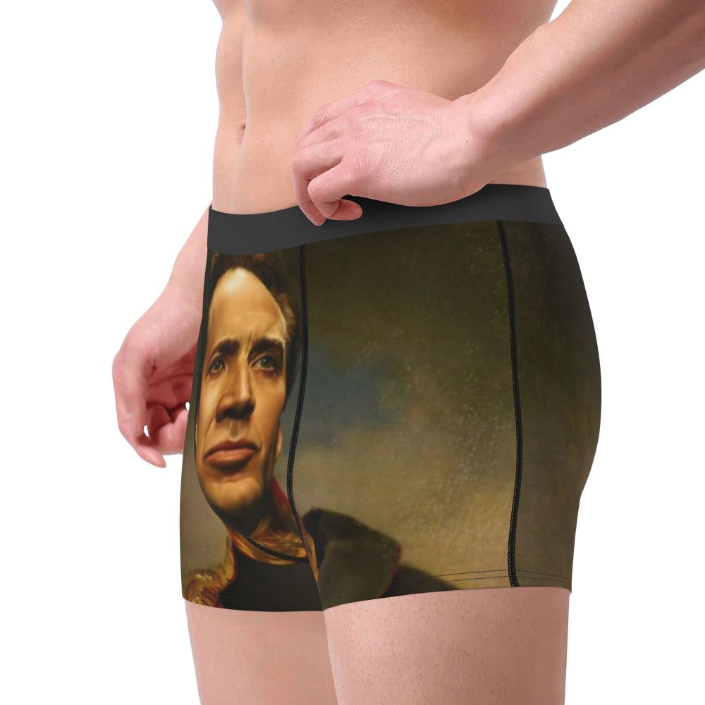 Custom Nicolas Cage Boxer Shorts For Homme 3D Printed Male Nic And His Girls Underwear Panties Briefs Breathbale Underpants