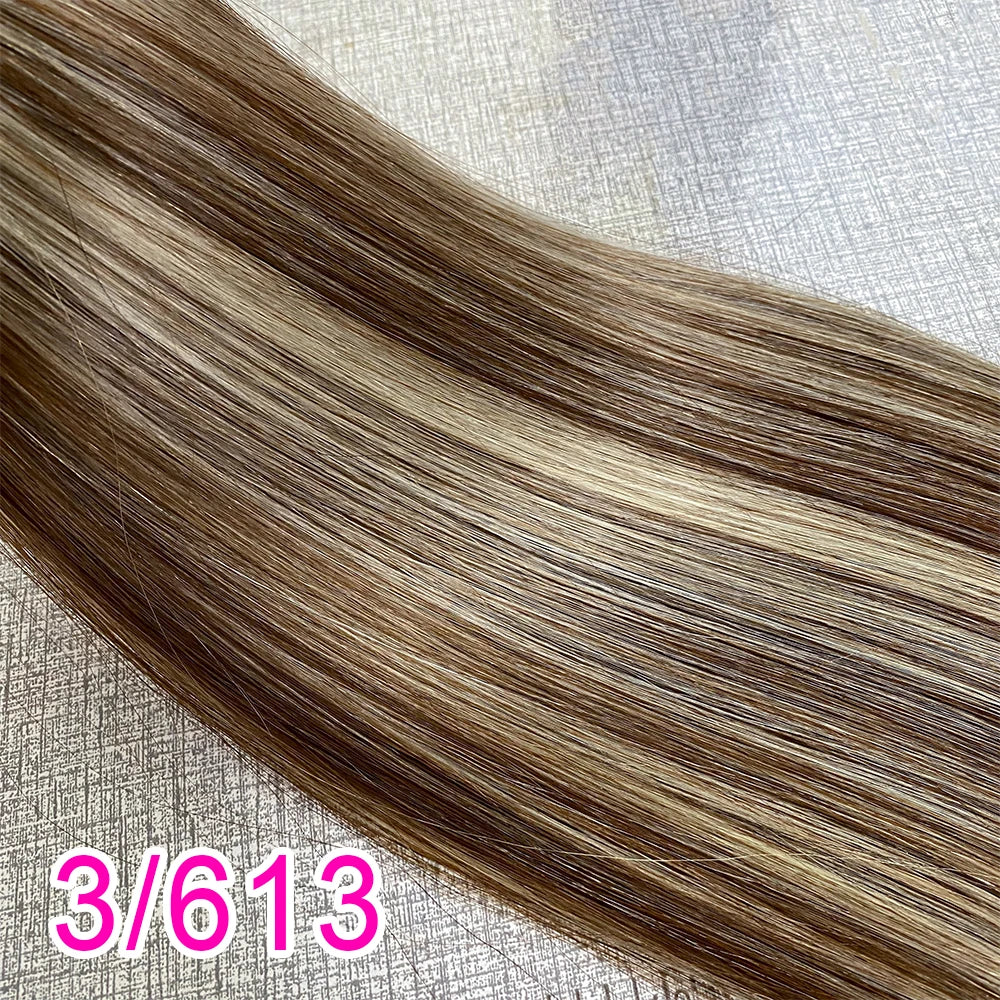 613 Striaght Human Hair No Weft 100% Virgin Bundles Highlight Original Bulk Extensions Russian Natural Unprocessed Blonde hair