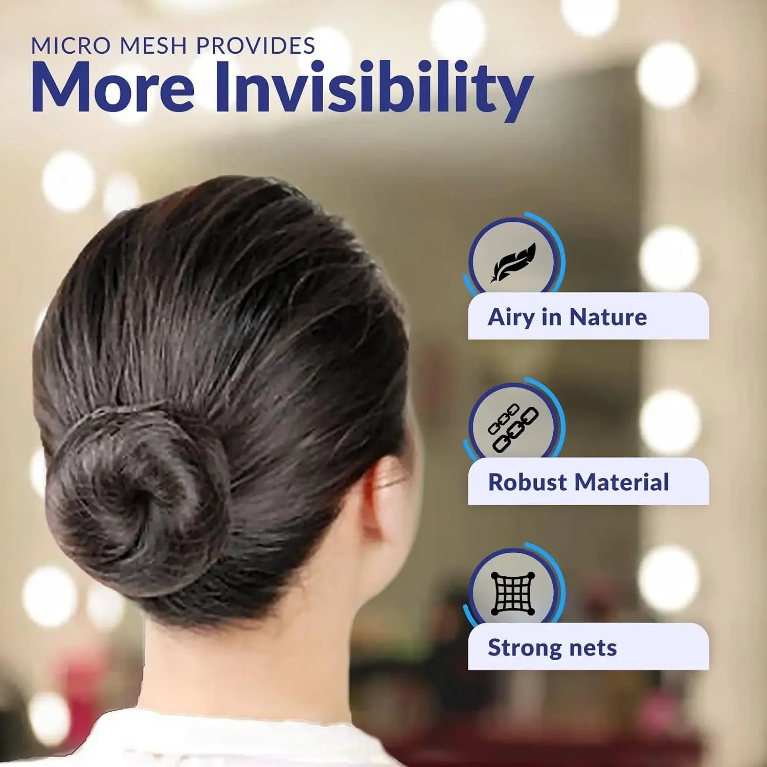 Hair Net 100 Pcs, 24 Inches Hair Nets Elasticity Invisible Elastic Mesh for Food Service, Ballet Bun, Sleeping, Women and Wig