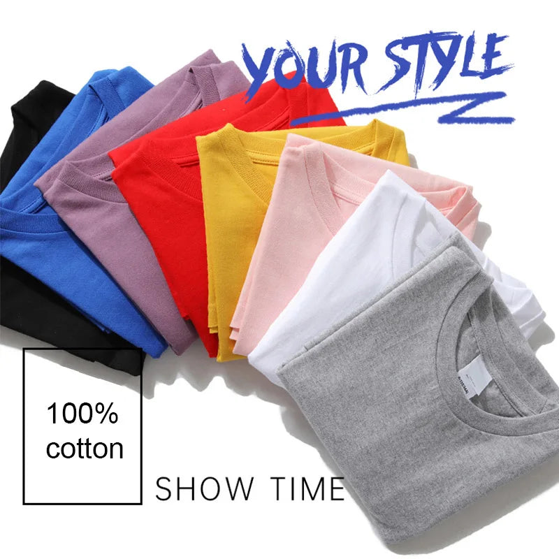 Summer Men's High Quality T-shirt 100% Cotton Funny Design Print Casual Loose Cool T-shirt Tee for Men T-shirt Top Male Clothing