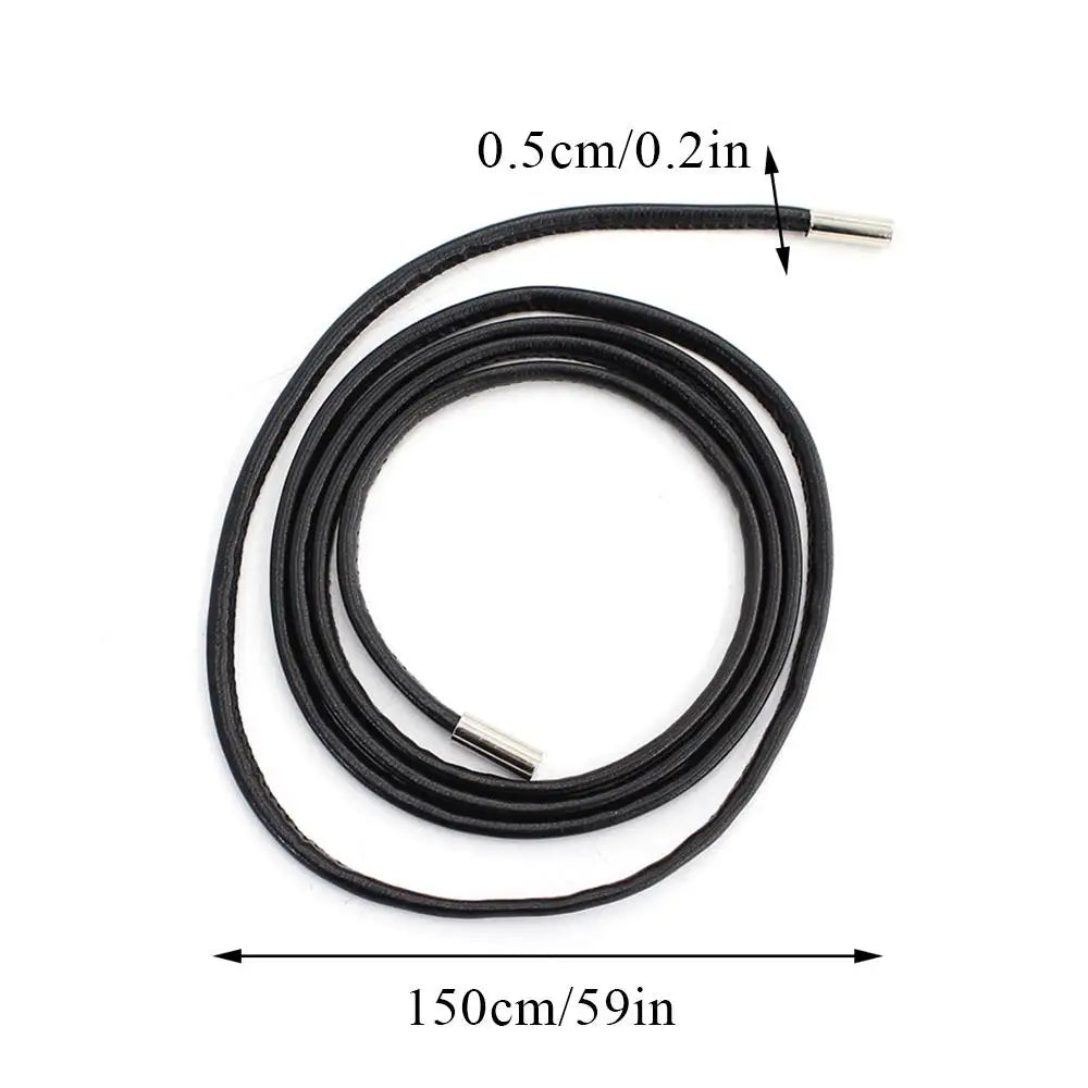 Vintage Belt New Round Leather Rope Dress Coat Embellished String Belt For Women Solid Fashion Long Waist Chain PU Leather Belt