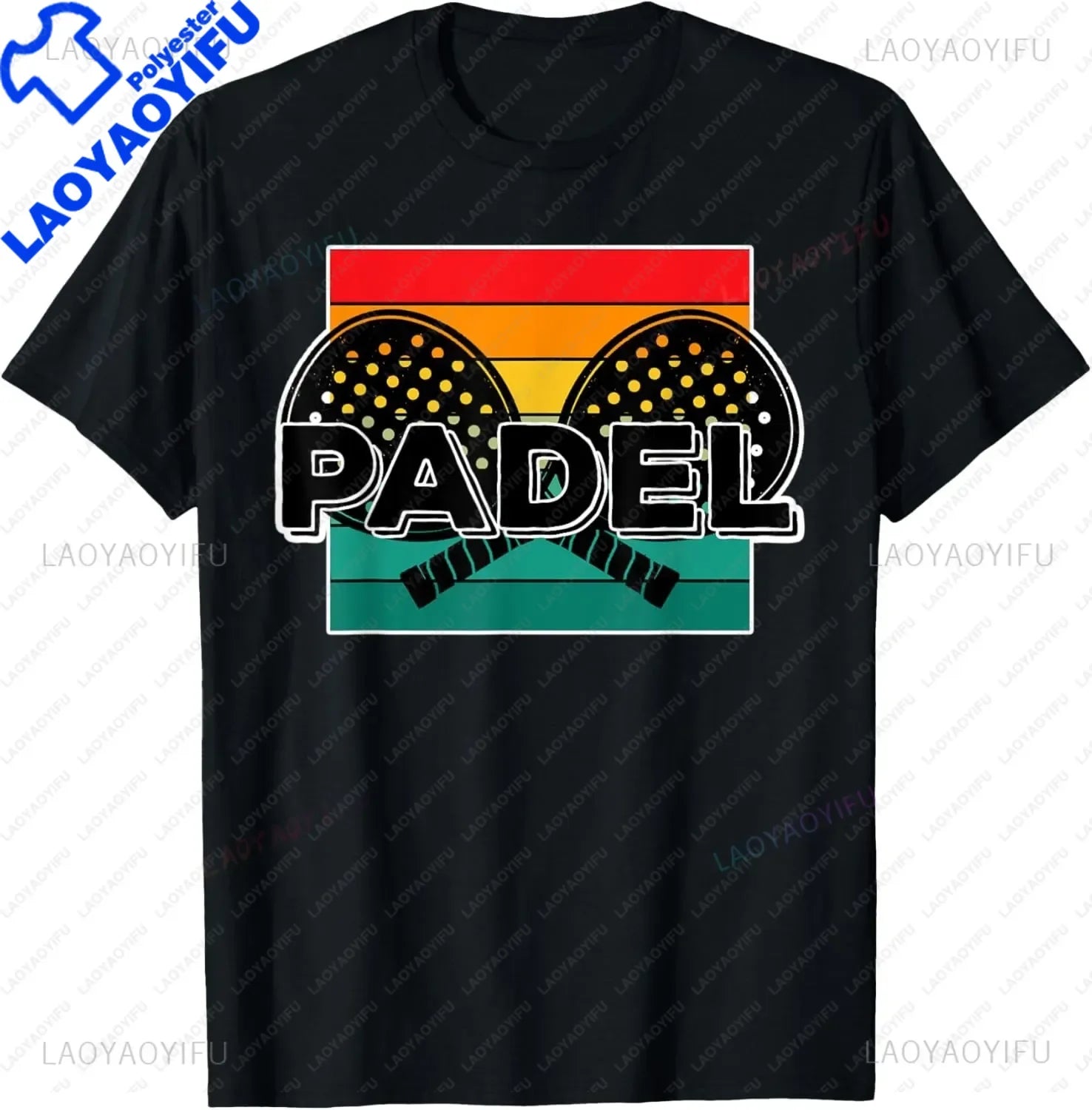 Padel Paddle Tennis Racquet Ball Vintage Colors T-Shirt  Casual Sports Street Couple Clothes  Streetwear  Mens T Shirts