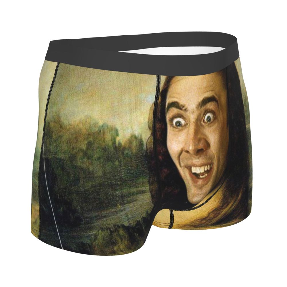 Custom Nicolas Cage Boxer Shorts For Homme 3D Printed Male Nic And His Girls Underwear Panties Briefs Breathbale Underpants