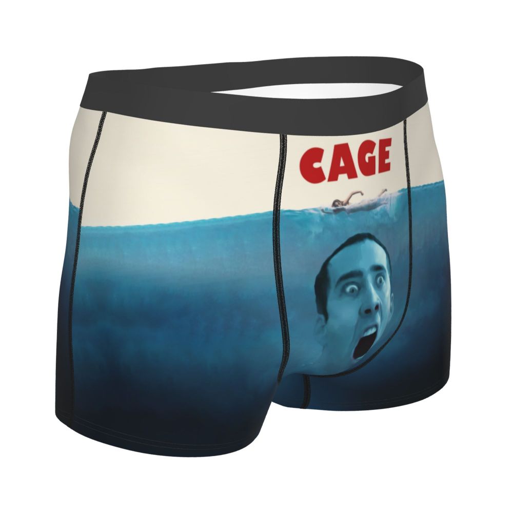 Custom Nicolas Cage Boxer Shorts For Homme 3D Printed Male Nic And His Girls Underwear Panties Briefs Breathbale Underpants