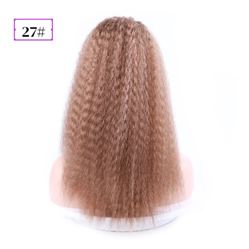 Lydia Short Hairpieces Synthetic 14" Kinky Straight Hair With Plastic Combs Drawstring Ponytail Extension Water Wavy Loose Curly