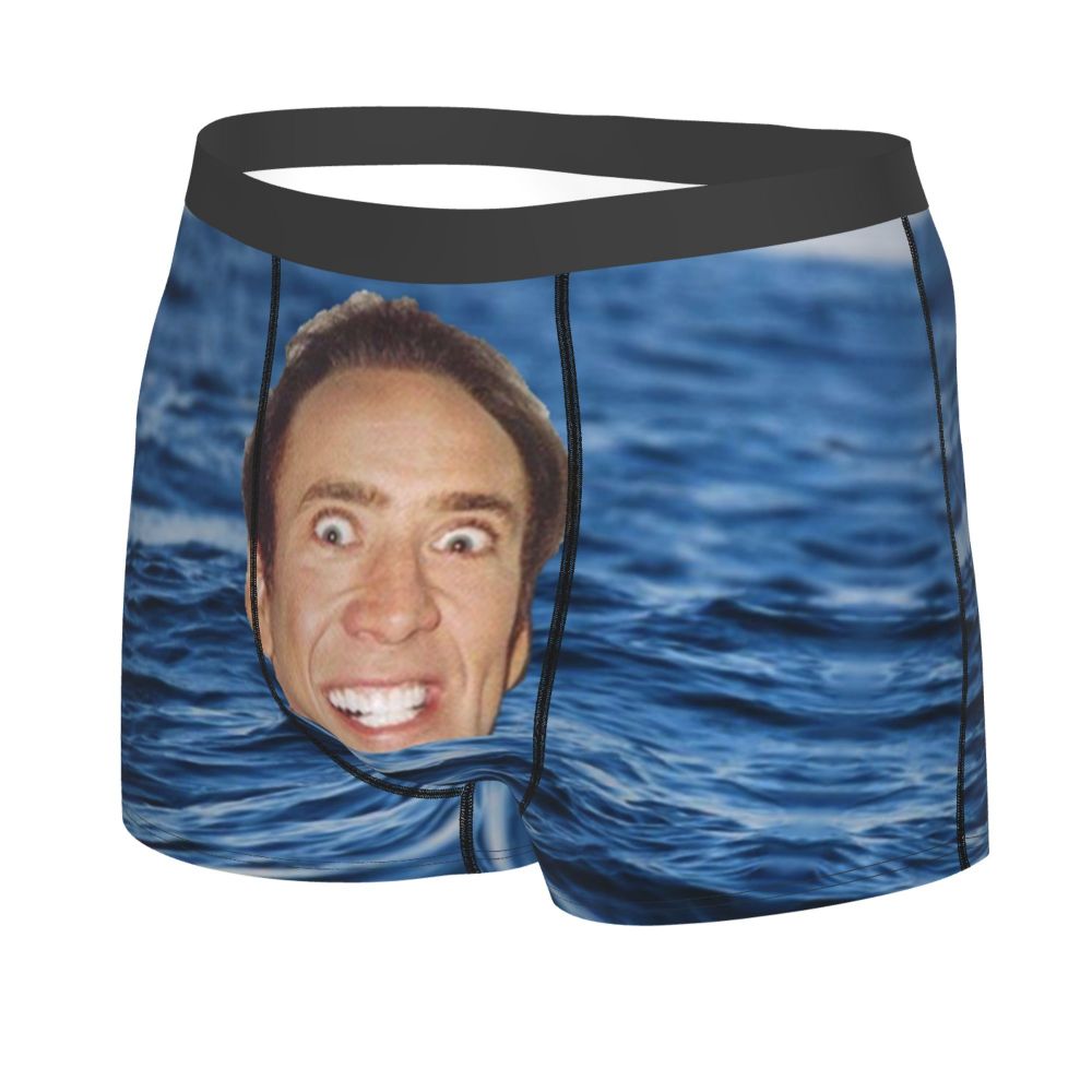 Custom Nicolas Cage Boxer Shorts For Homme 3D Printed Male Nic And His Girls Underwear Panties Briefs Breathbale Underpants