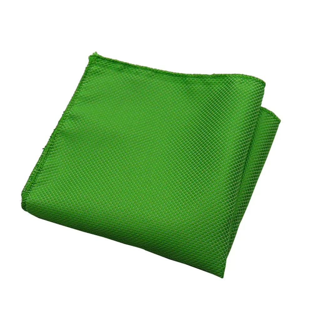 HUISHI Men's Hanky Jacquard Handkerchief Solid Plain Suits Pocket Square For Men Wedding Business Party Kanky Pocket Gifts