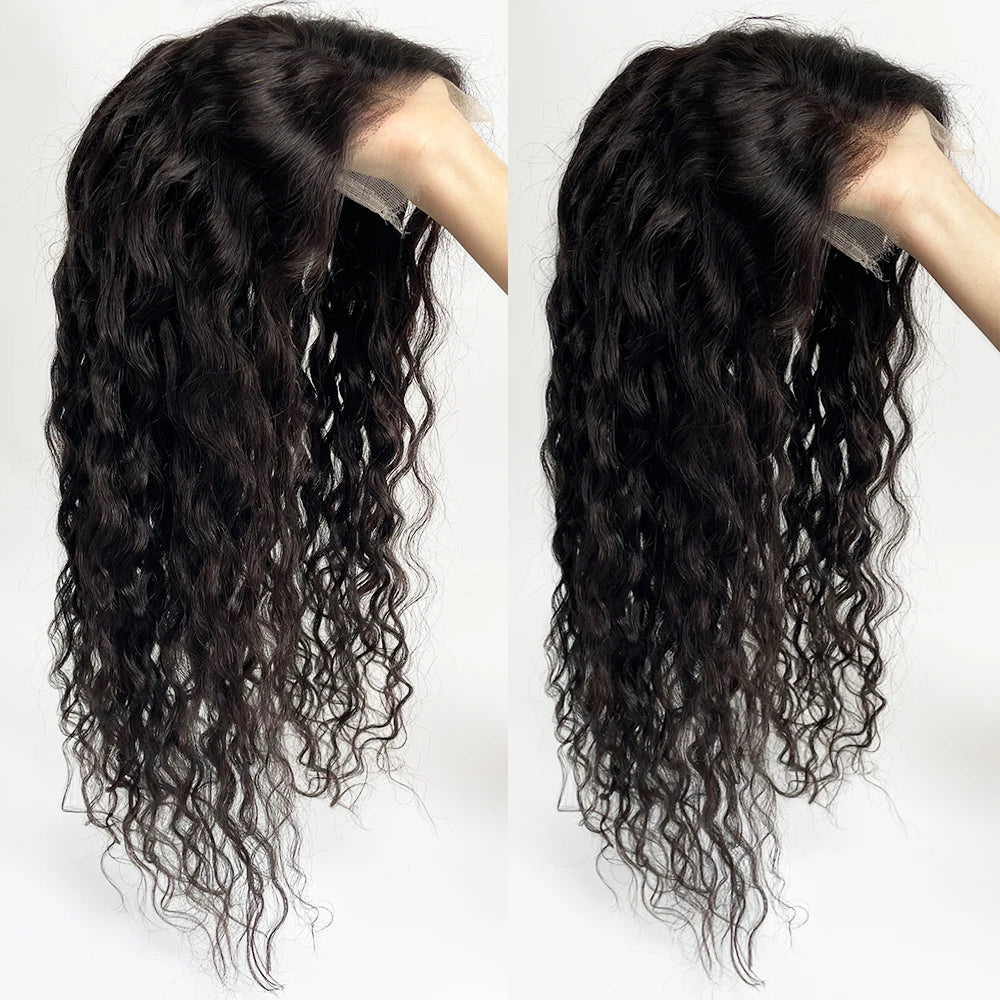 4X4 Inch Transparent HD Lace Wefted Topper Loose Curly Wave Virgin European Human Hair Lace Front Pre Plucked Clip In Hairpieces