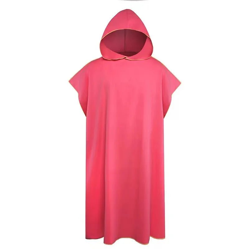 Quick-drying Changing Robe Quick Dry Bathrobe Hooded Absorbent Bath Towel Swimming & Fitness Super Absorbent Bathrobe