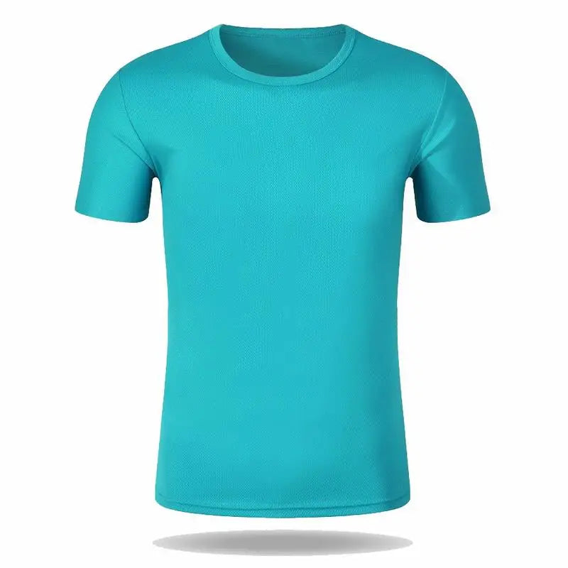 Round Neck T-Shirt 1 Piece Black Ultra-Light Men Quick Drying Breathable Sweat-Absorbent Shirt Suitable for Fitness Gym and Ru