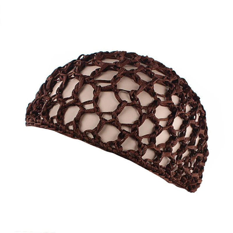 1pc Mesh Crochet Hair Net Woven Hair Cap Bonnet Night Cap Sleep Cap For Women Wig Head Cover Accessories