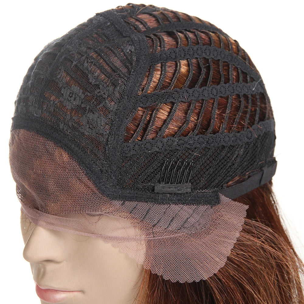 Sleek Highlight Lace Front Wig For Women 13x4 Lace Front Brazilian Hair Wigs Straight Colored Lace Wigs 18 Inch Long Lace Wigs