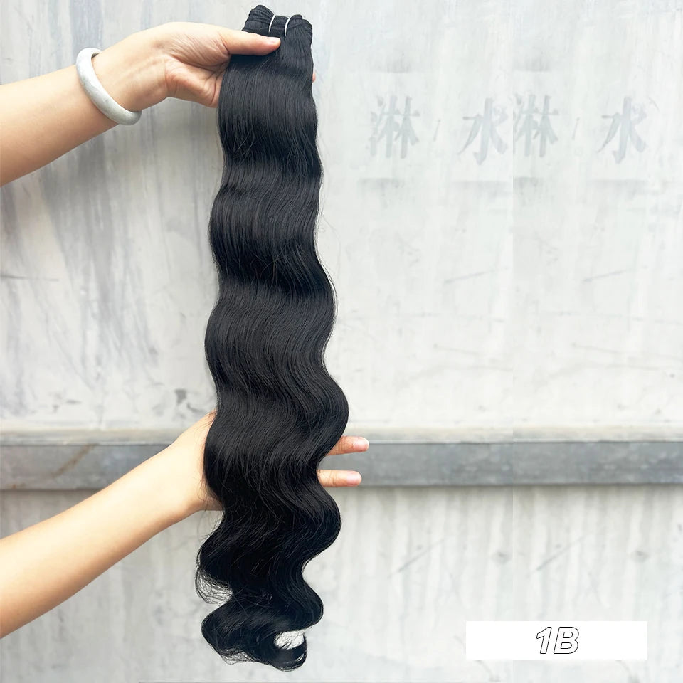 30Inches 200grams Orange Light Brown 12# M888# Body Wave Hair Weave Bundles Blond 27/613 White High Temperature Synthetic Hair