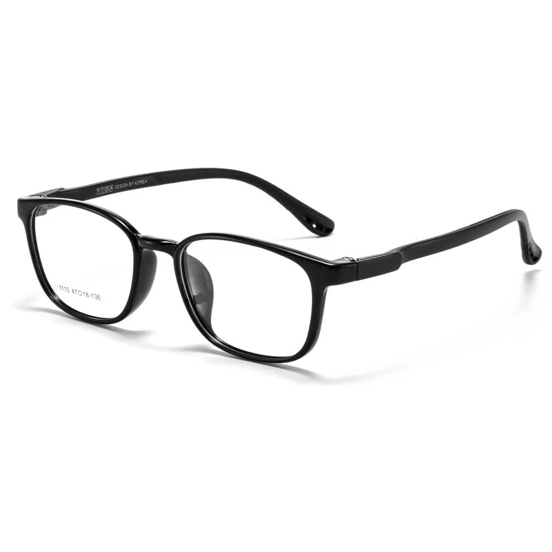 Xbora TR90 Frames for Boys and Girls, Myopia Prescription Glasses, Flexible Frames, Vintage, Square Optical Eyeglasses Kids 1110