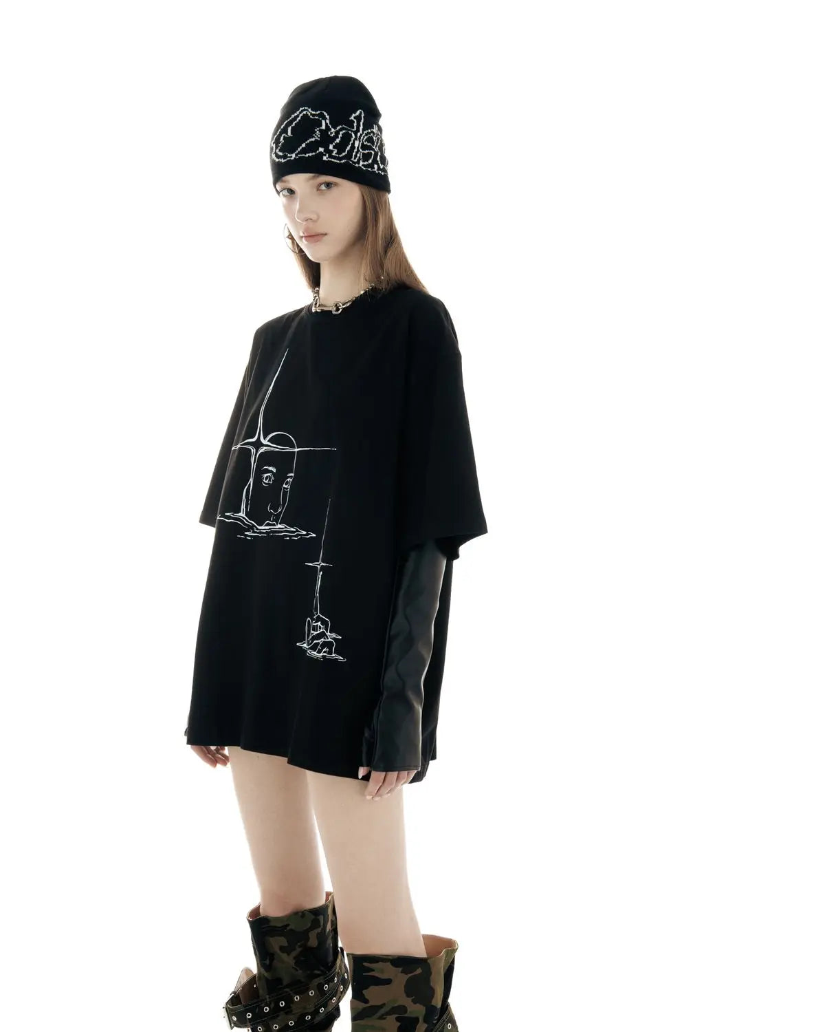 Punk Lyrical Print T-Shirts Oversize Hip Hop Women Streetwear Clothing Harajuku  Goth Unisex Men Top Short Sleeve Cotton Tee Y2K