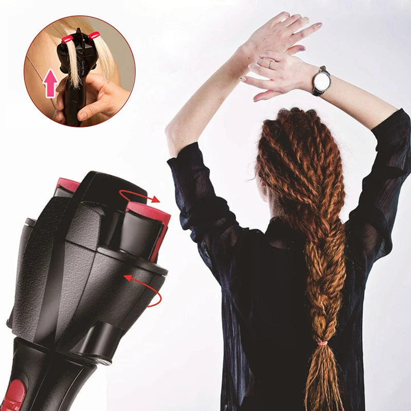 2026 New Electric Hair Braider Automatic Twist Braiding Machine Quick Braid Tool Styling Tool for Home Salon Use