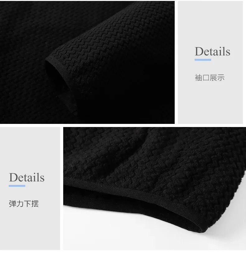 ARC Outdoor Men's Zipper Plush Hoodie Mountaineering Travel Sports Fashion Cationic Casual Fishing Spring and Autumn Hoodie