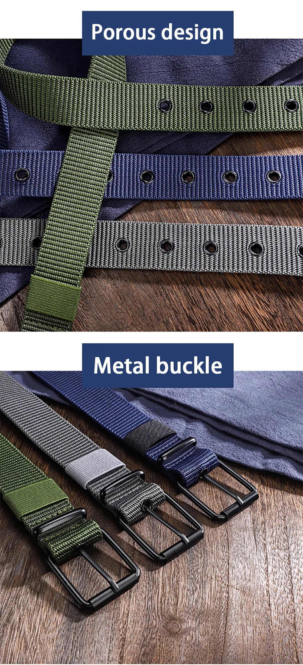 1pc Men's Belt Porous Canvas Metal Pin Buckle Belt Outdoor Sports Belt Women's Fashion Eyelet Belt With Jeans Belt For Men Women