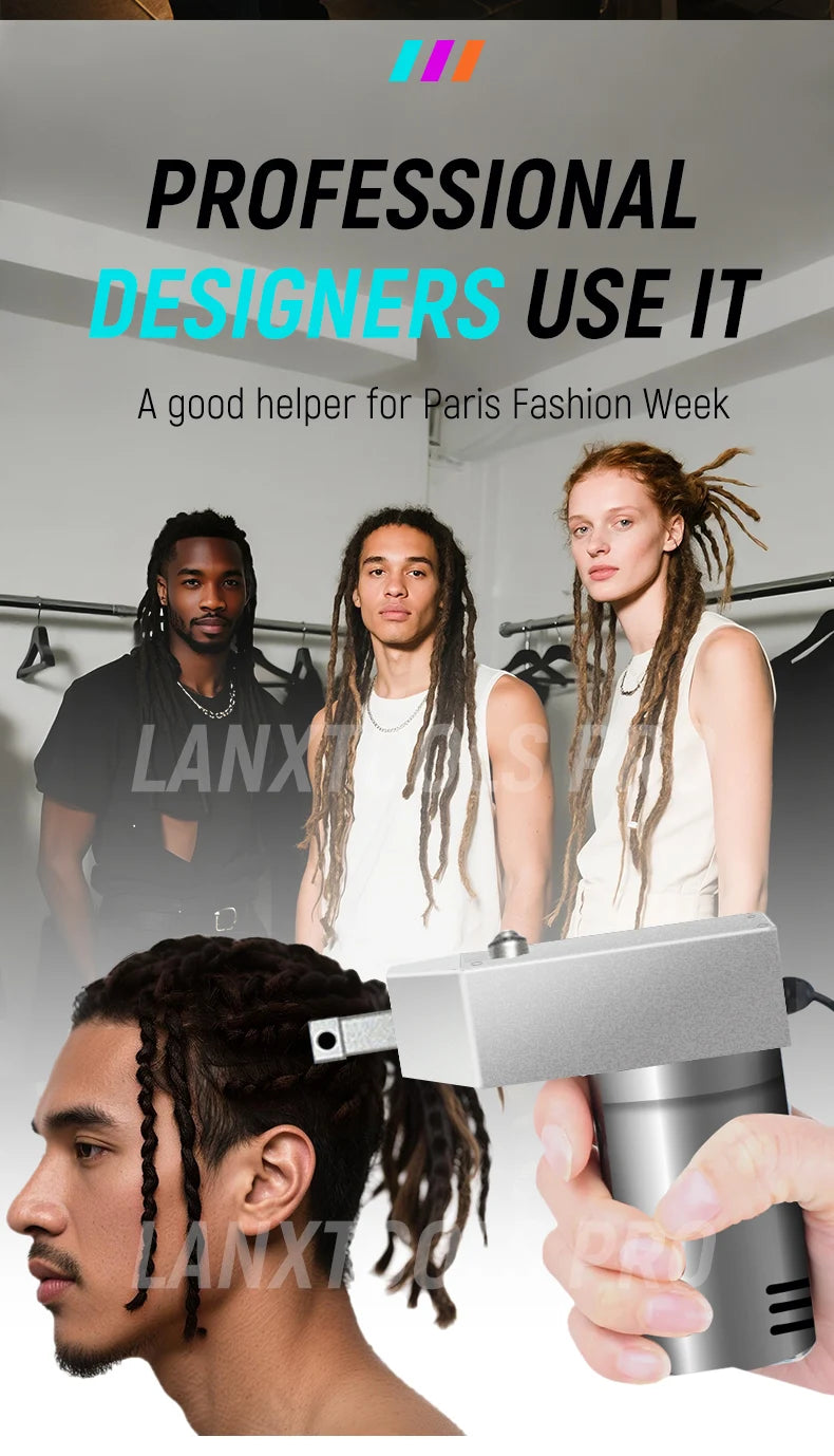 Electric Hair Braider Machine Dreadlock Maker Machine DIY Hair Braider Machine Automatic Braider Salon & Home Use