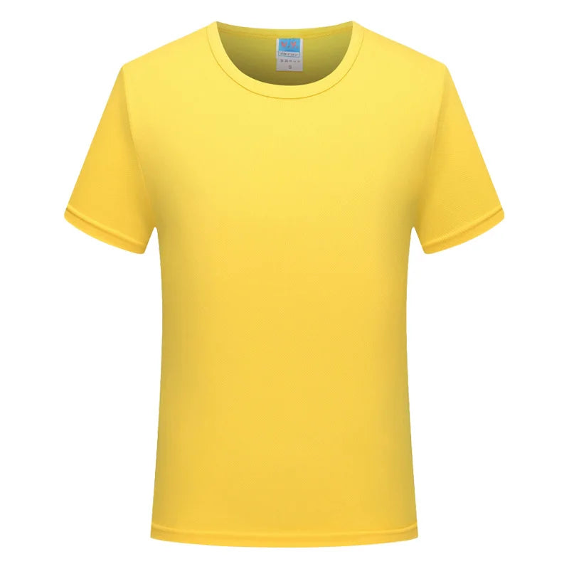 Quick-drying T-shirt  Breathable Round neck Top Solid Color Sports Men/Women Same Custom Printed Embroidery Print logo picture