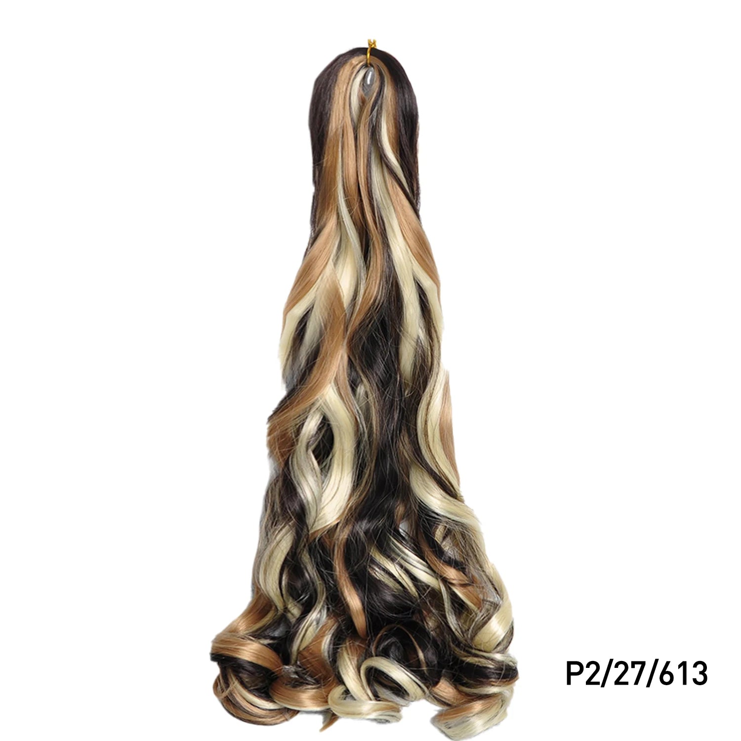 French Curls Braiding Hair Extensions 24Inch Synthetic Curl Hair Loose Wave Spiral Curl Crochet Hair Braids For Black Women