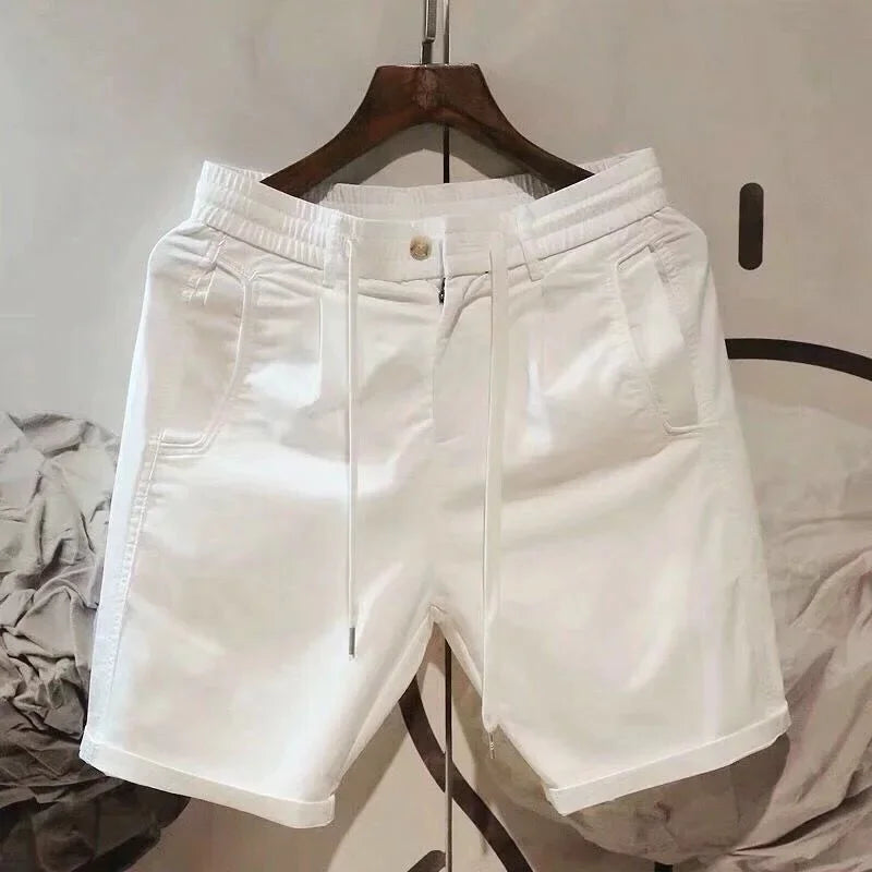 Men's Shorts Sports Beige Cargo Roll Up Male Short Pants Drawstring Korean Style Baggy with Ice Loose Xxl Designer Summer Xl