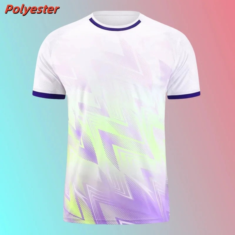 3D Printed Colorful Stripes T-Shirt For Men Geometric Gradient Pattern Tees Summer Casual Loose O-Neck Top Short Sleeve T Shirts
