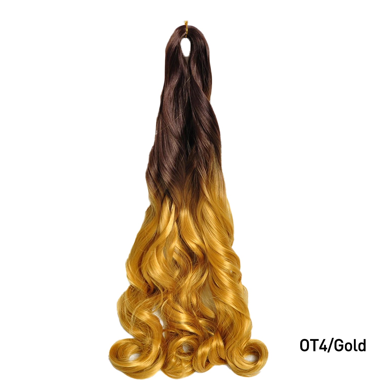 French Curls Braiding Hair Extensions 24Inch Synthetic Curl Hair Loose Wave Spiral Curl Crochet Hair Braids For Black Women