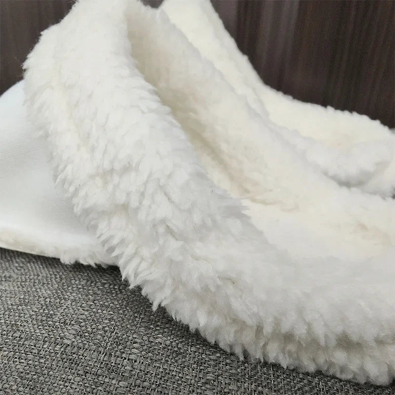 New Winter Warm Ankle Sock Plush Liner Shoes Charm Insoles Shoe Charms Thicken Plush Insole for Women Men Shoe Covers Removable